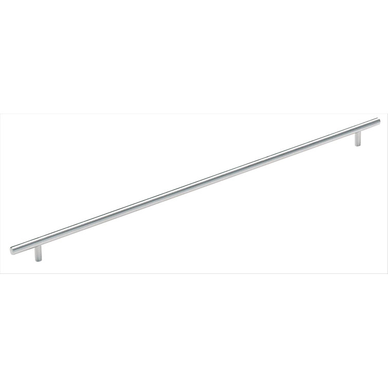 Sterling Nickel 18-7/8 Inch Modern Bar Pull with Mounting Hardware