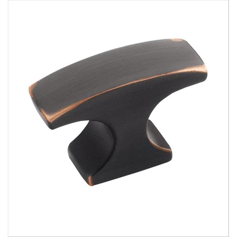 Oil Rubbed Bronze T-Handle Cabinet Knob with Mounting Hardware