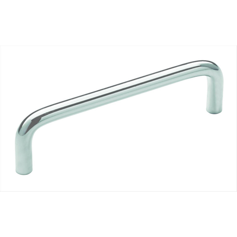 Polished Chrome 4-Inch Bar Pull with Mounting Hardware