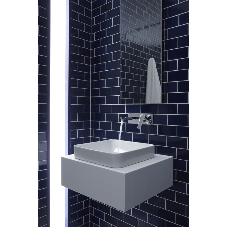Vox Square White Porcelain Above Counter Bathroom Sink