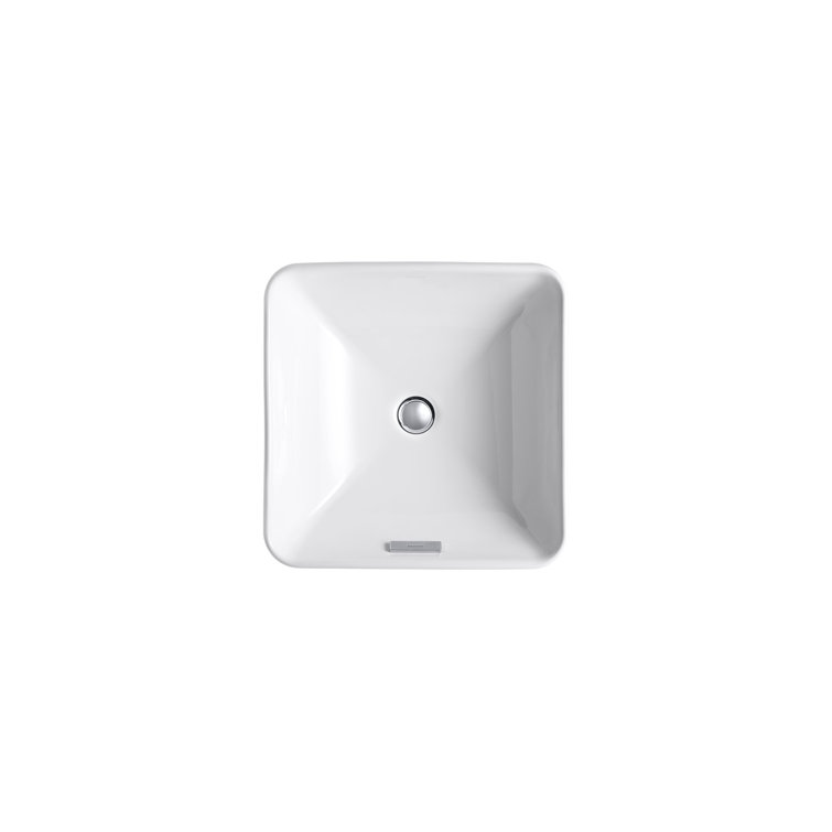Vox Square White Porcelain Above Counter Bathroom Sink
