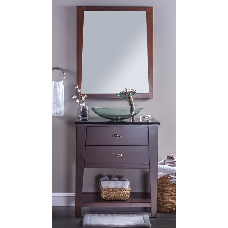 Clear Oval Glass Above-Counter Vessel Sink
