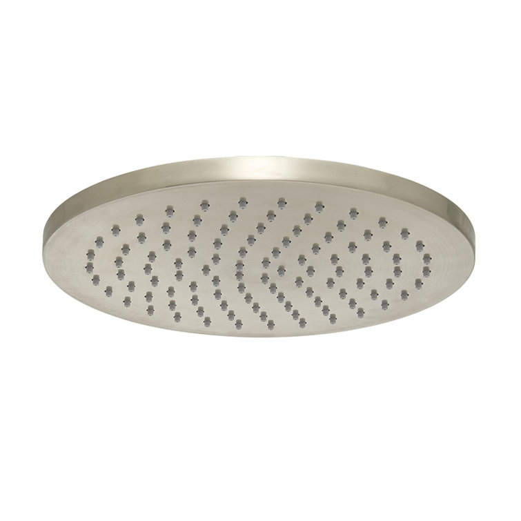 Neo Brushed Nickel Rain Shower Head with 2.5 GPM