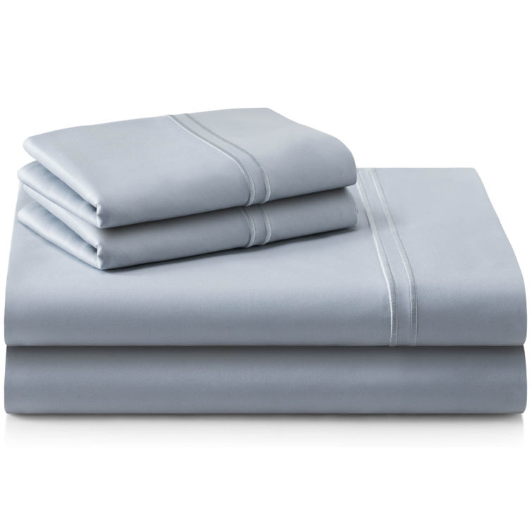 Supima Cotton Smoke Split King Deep Pocket Sheet Set