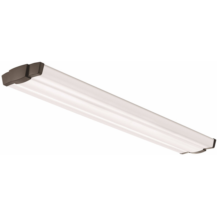 Brushed Nickel 48" LED Linear Flush Mount Light