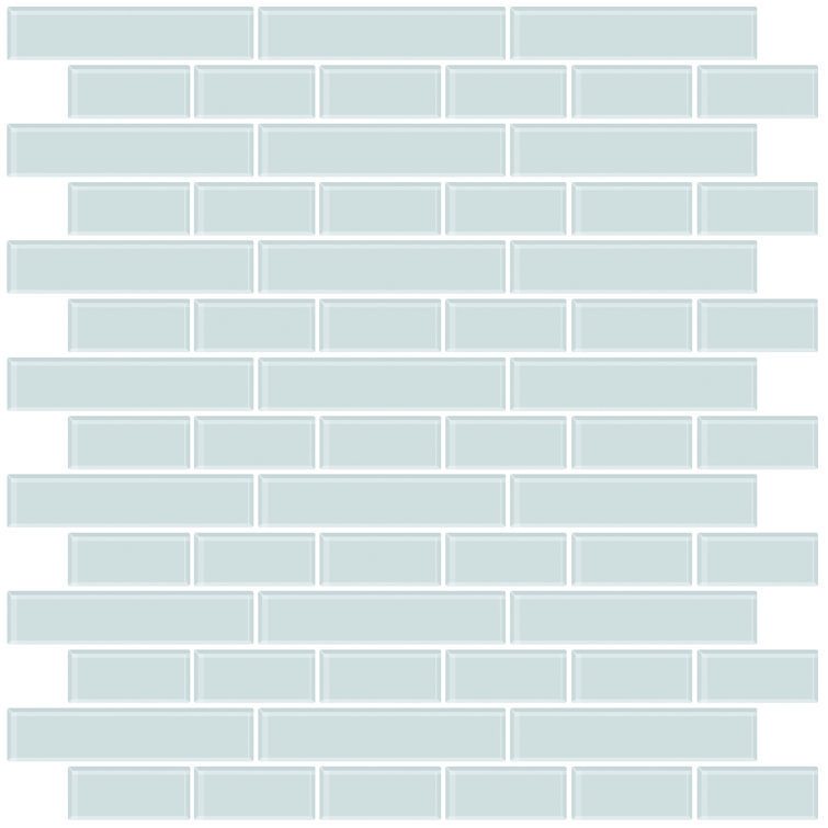 10.5'' W x 10.5'' L PVC Peel and Stick Subway Tile