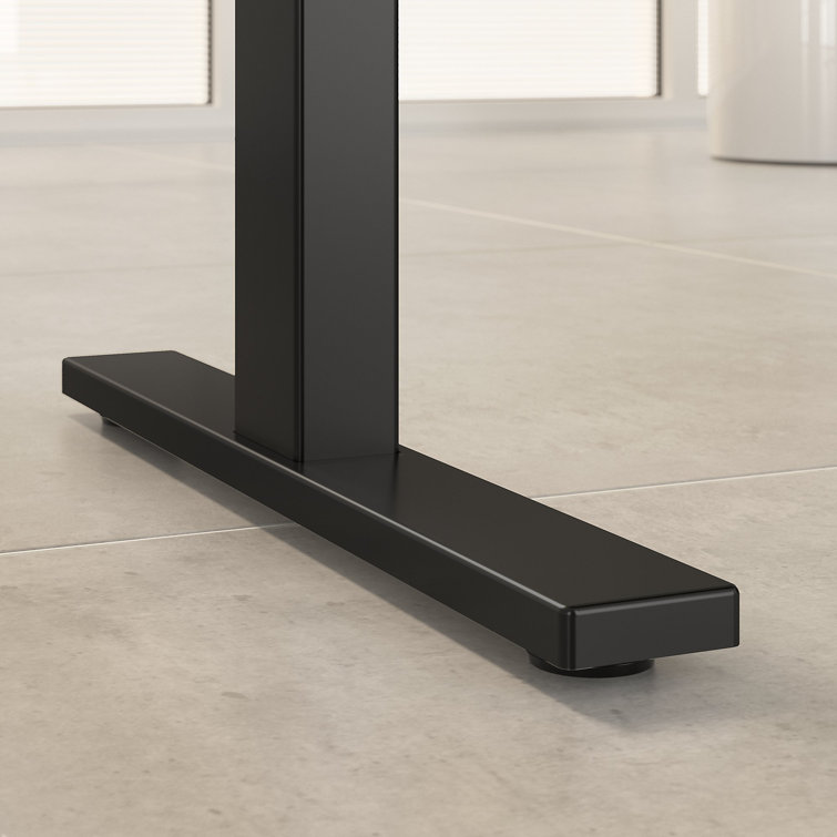 Elevate 72'' White/Black Electric Height Adjustable Standing Desk