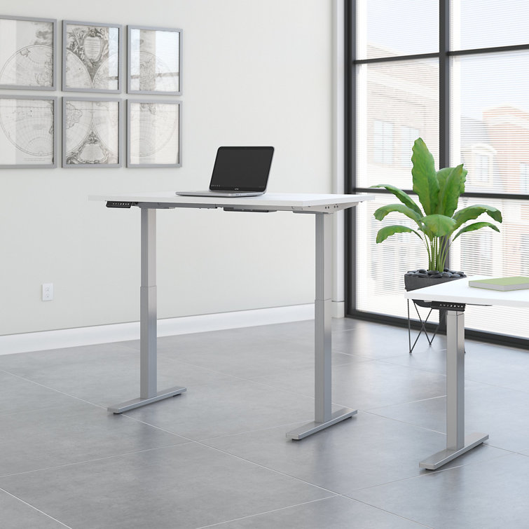 Elevate 72W White Thermally Fused Laminate Electric Standing Desk