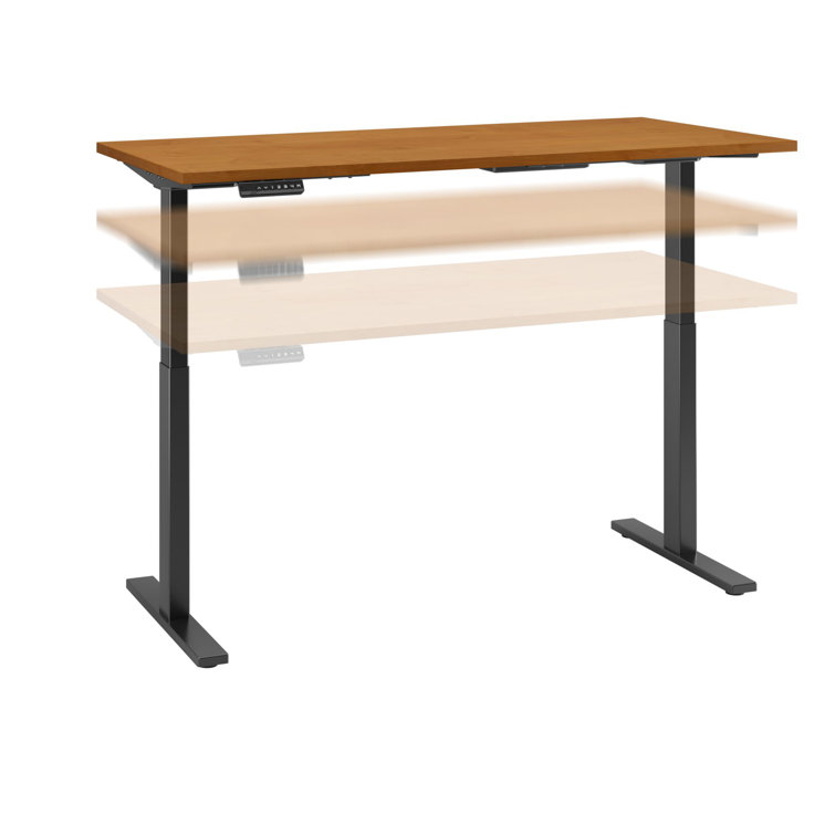 Elevate 72'' White/Black Electric Height Adjustable Standing Desk
