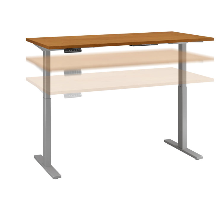 Elevate 72'' White/Black Electric Height Adjustable Standing Desk