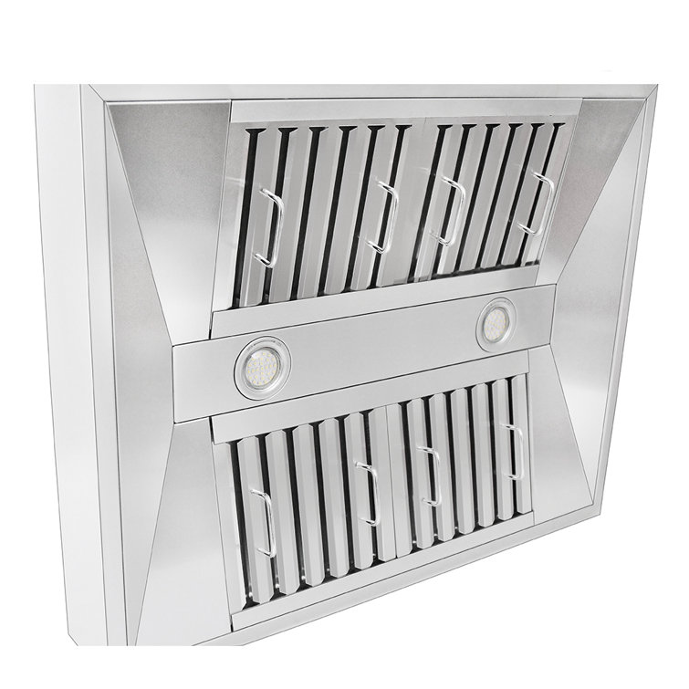 36" Stainless Steel Wall Mounted Range Hood with Electronic Controls