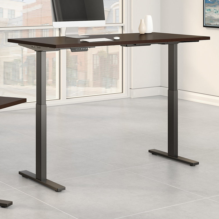 Elevate 72'' White/Black Electric Height Adjustable Standing Desk
