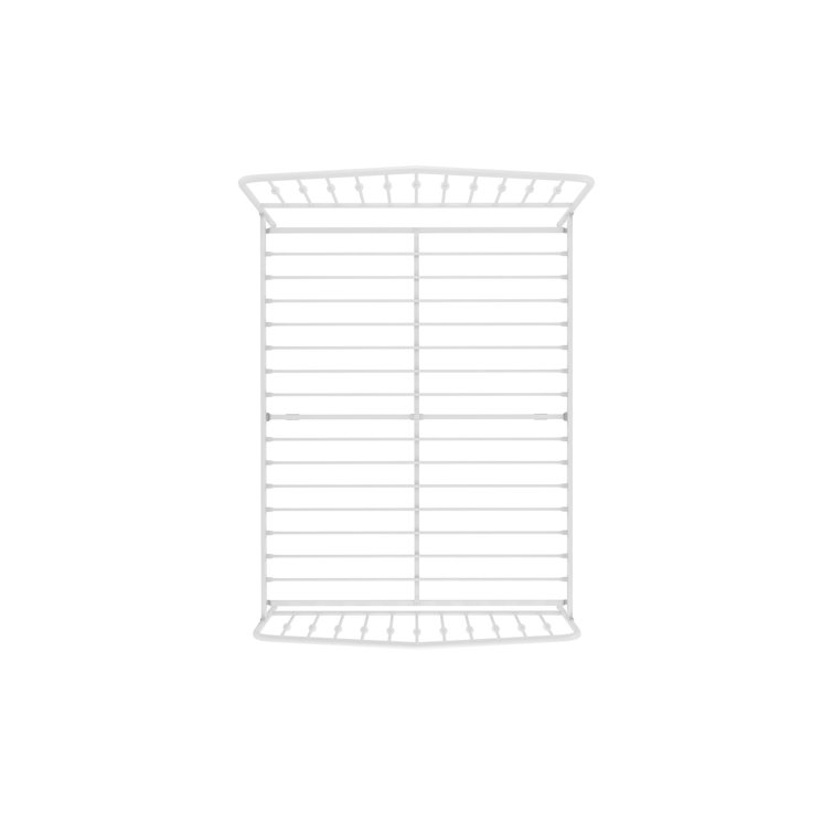 Bushwick Queen Warm Creamy White Metal Bed with Slats