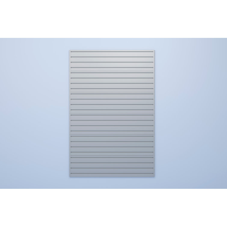 Silver 48" x 72" Slatwall Panel Pack
