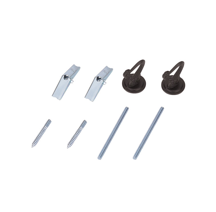 Oil Rubbed Bronze and Wood Swag Hook Set, 2-Pack