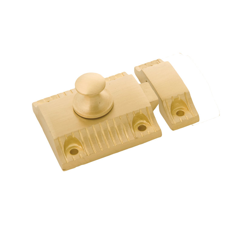 Vintage Satin Brass Cabinet Door Latch