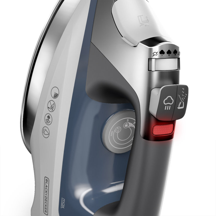Blue Stainless Steel Burst Steam Iron with Vertical Function