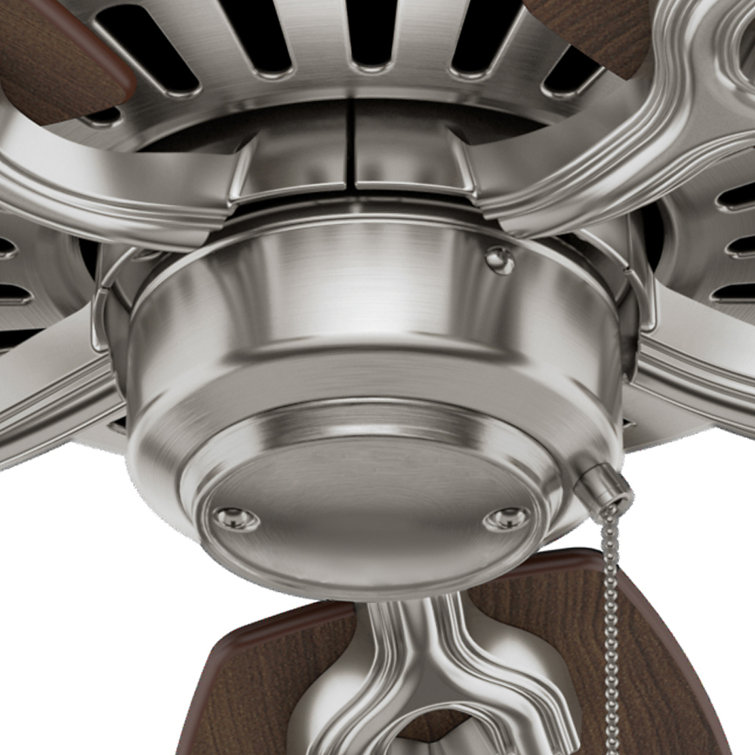 52" Brushed Nickel Ceiling Fan with Reversible Blades