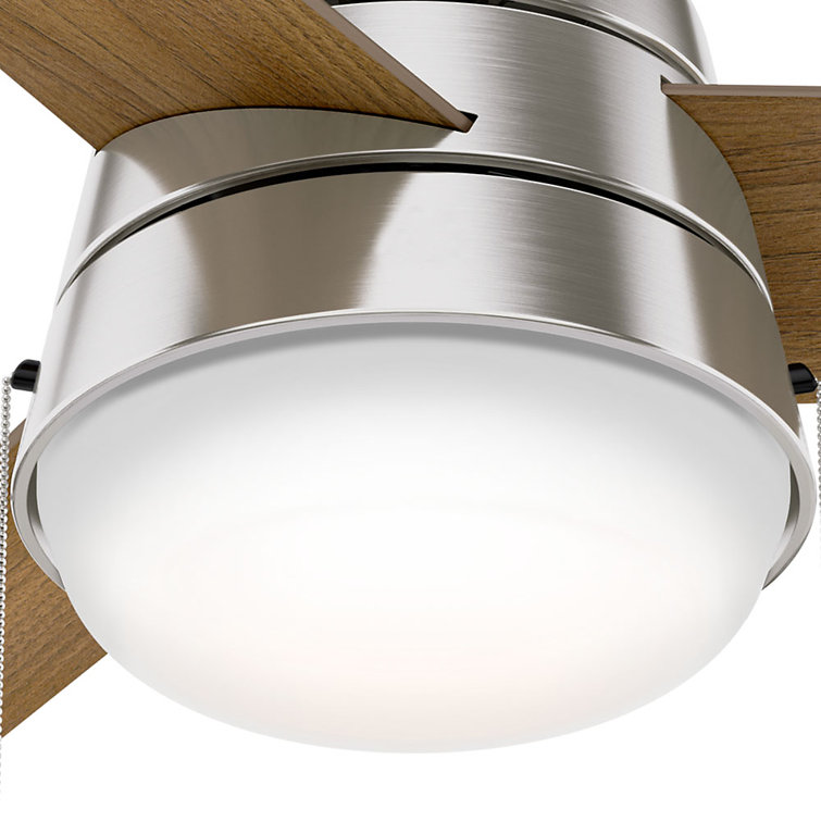 36'' Brushed Nickel Ceiling Fan with LED Light Kit