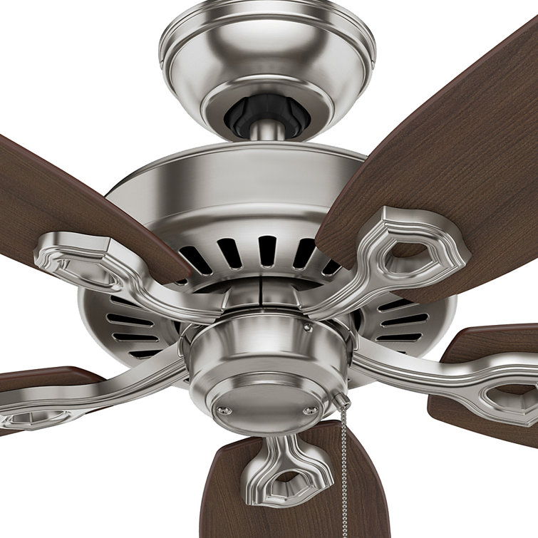 52" Brushed Nickel Ceiling Fan with Reversible Blades