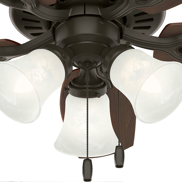 Elegant 42" New Bronze Ceiling Fan with Cherry & Mahogany Blades