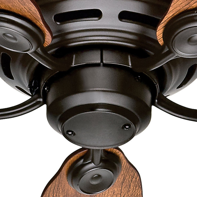 42" New Bronze Low Profile Ceiling Fan with Oak Blades