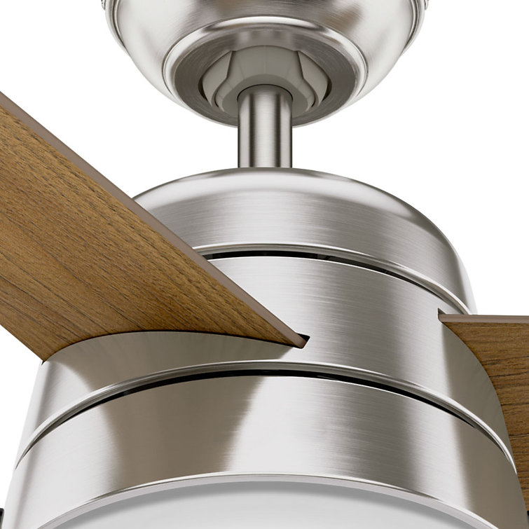 36'' Brushed Nickel Ceiling Fan with LED Light Kit