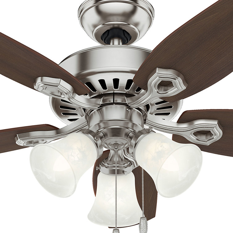 42" Premier Bronze Ceiling Fan with Walnut Blades and Lights
