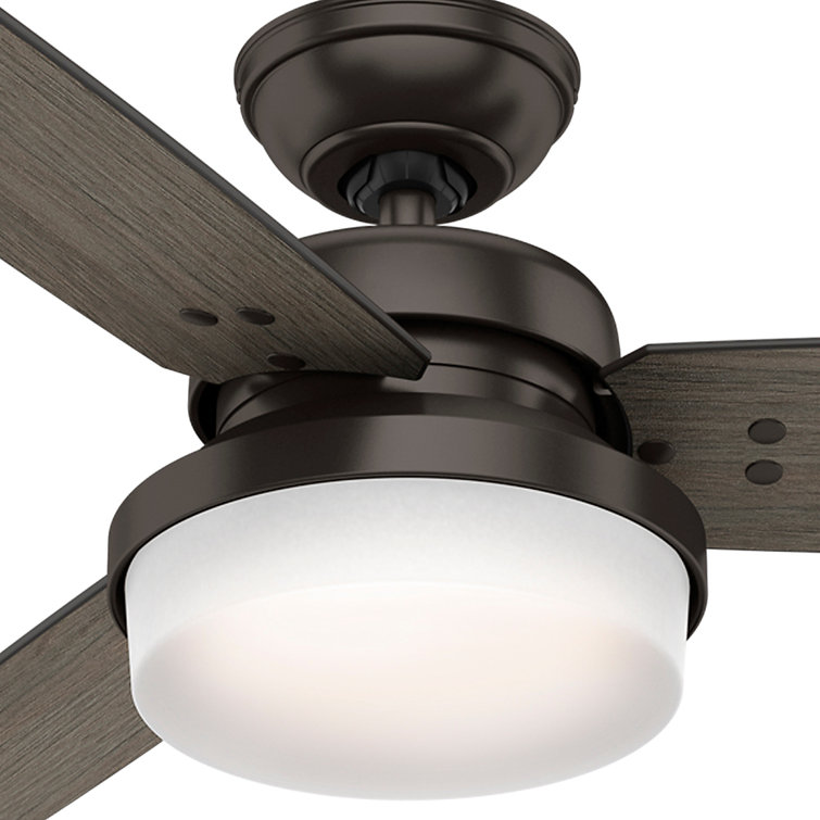 52" Bronze Ceiling Fan with LED Light and Remote
