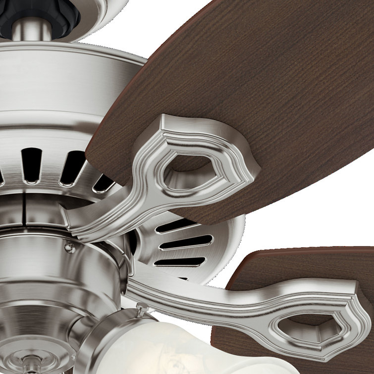 42" Premier Bronze Ceiling Fan with Walnut Blades and Lights