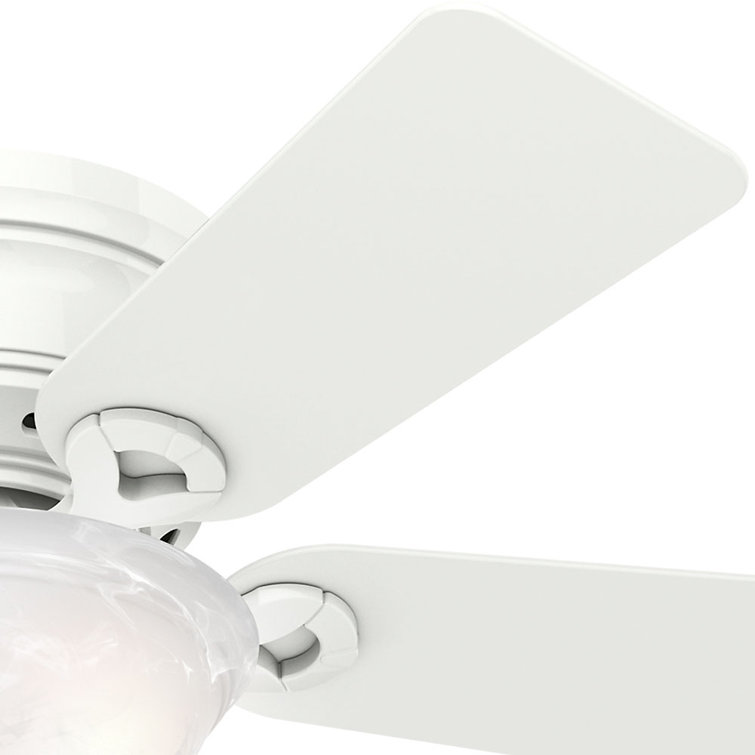 Conroy 42'' Snow White Low Profile Ceiling Fan with LED Light Kit