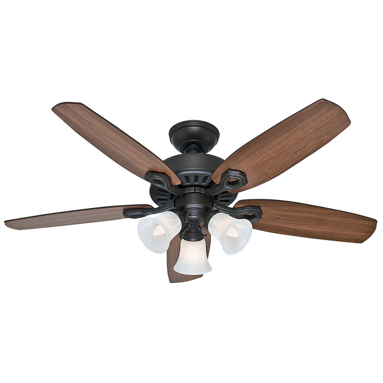 Elegant 42" New Bronze Ceiling Fan with Cherry & Mahogany Blades