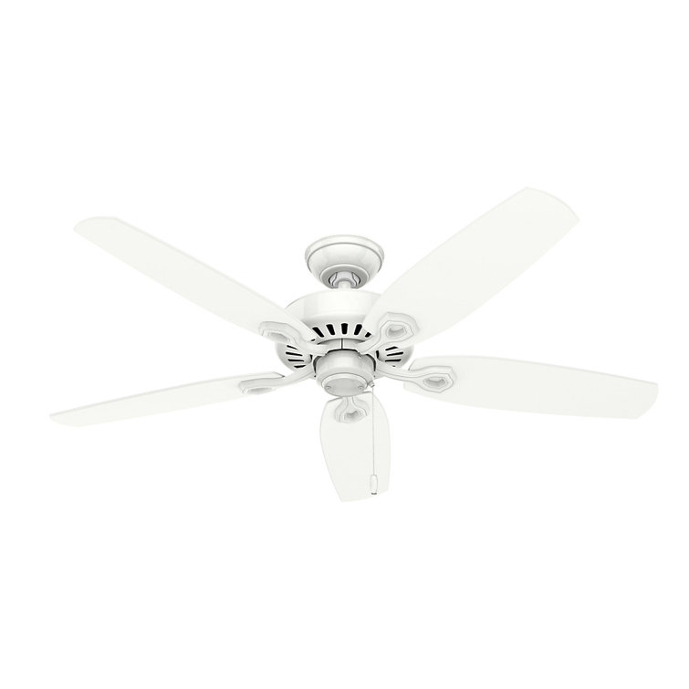 52" Snow White MDF Ceiling Fan with LED Lights