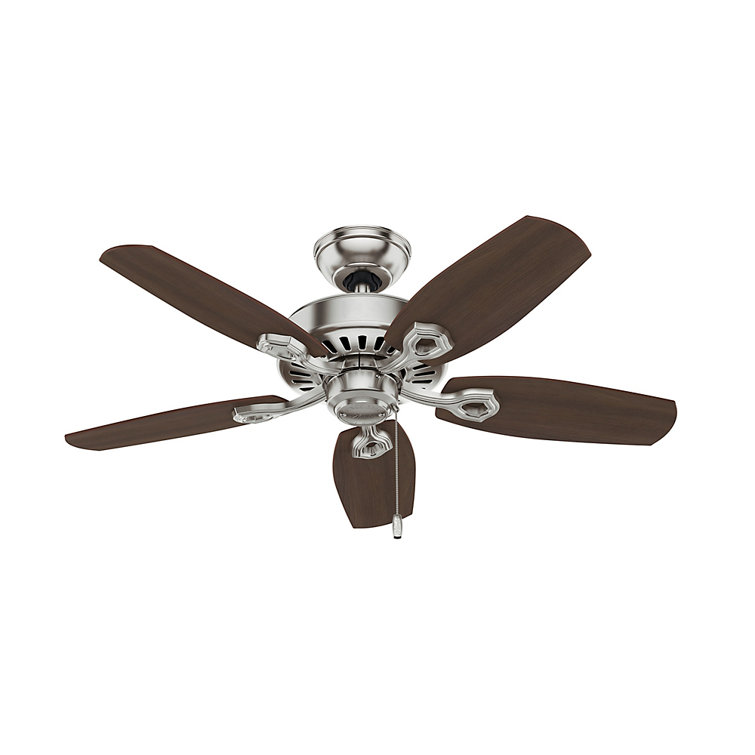 42" Premier Bronze Ceiling Fan with Walnut Blades and Lights