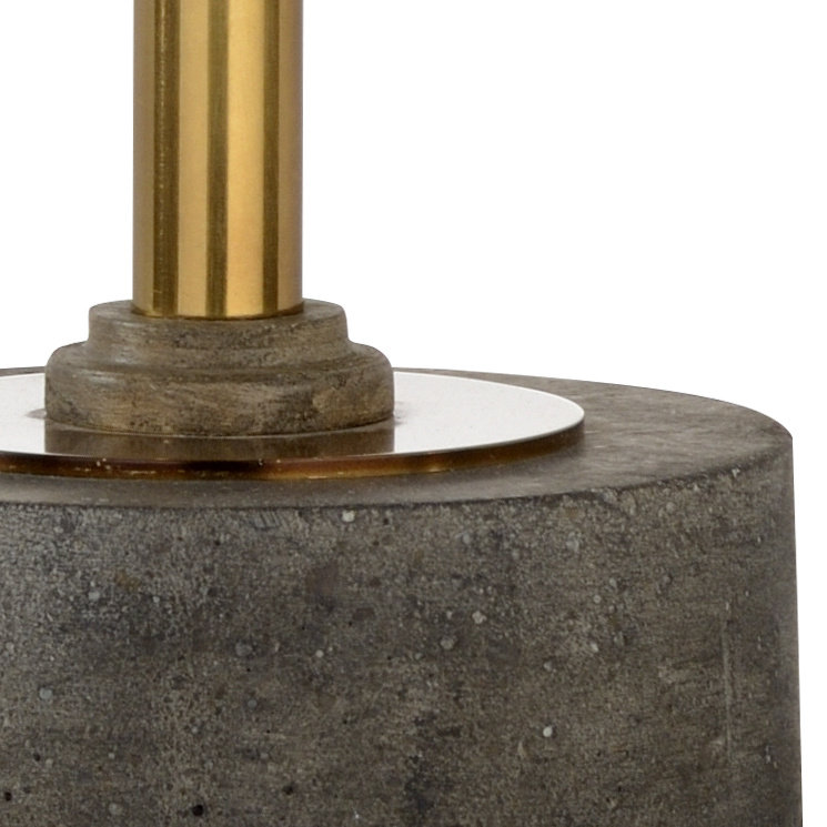 Currituck Antique Brass Table Lamp with Driftwood Shade