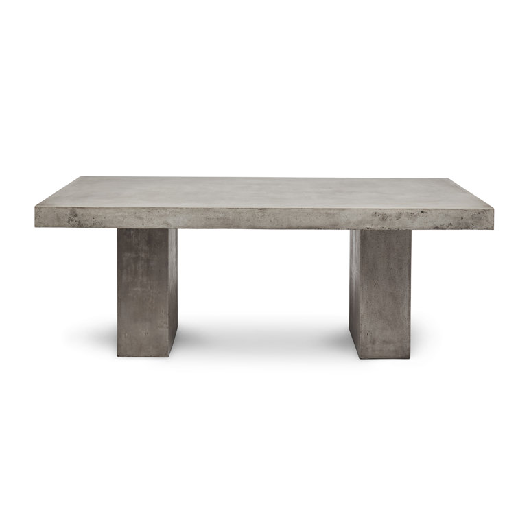 Elcor Dark Gray Fiber-Reinforced Concrete Bar Height Dining Table