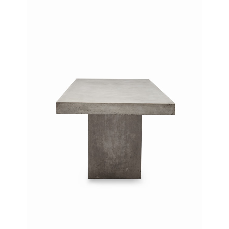 Elcor Dark Gray Fiber-Reinforced Concrete Bar Height Dining Table