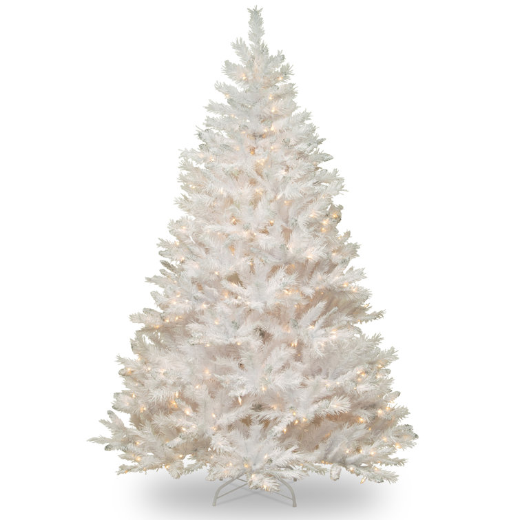The Holiday Aisle® Winchester White Pine Tree with Clear Lights