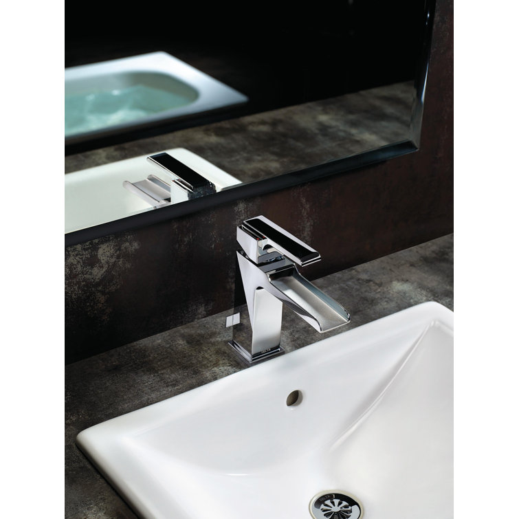 Sleek Modern Chrome Single Hole Brass Bathroom Faucet