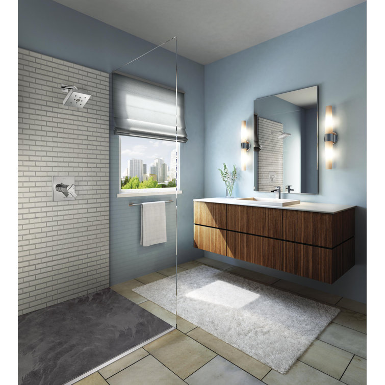 Sleek Modern Chrome Single Hole Brass Bathroom Faucet