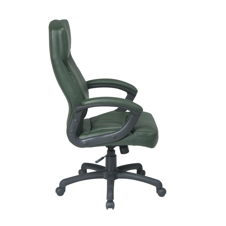 Burgundy High Back Ergonomic Leather Executive Chair