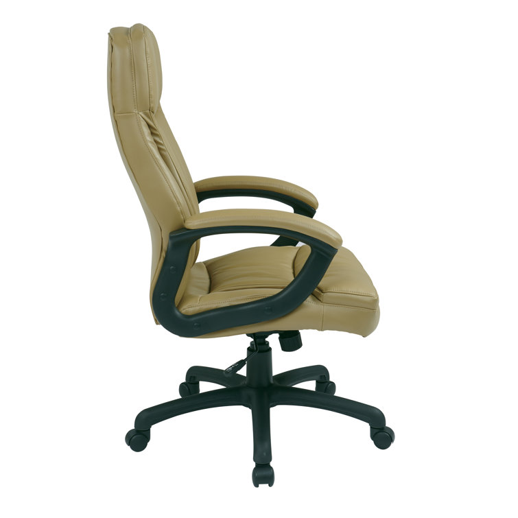 Burgundy High Back Ergonomic Leather Executive Chair