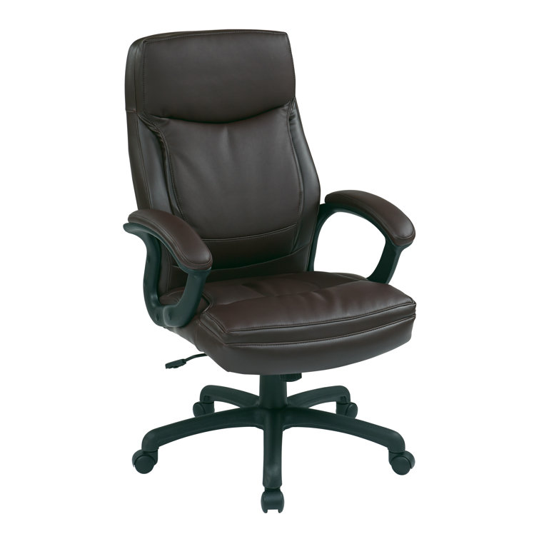 Burgundy High Back Ergonomic Leather Executive Chair