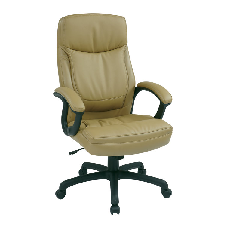 Burgundy High Back Ergonomic Leather Executive Chair