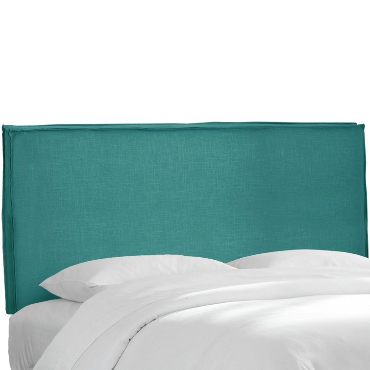 Full Classic Talc Linen Upholstered Panel Headboard