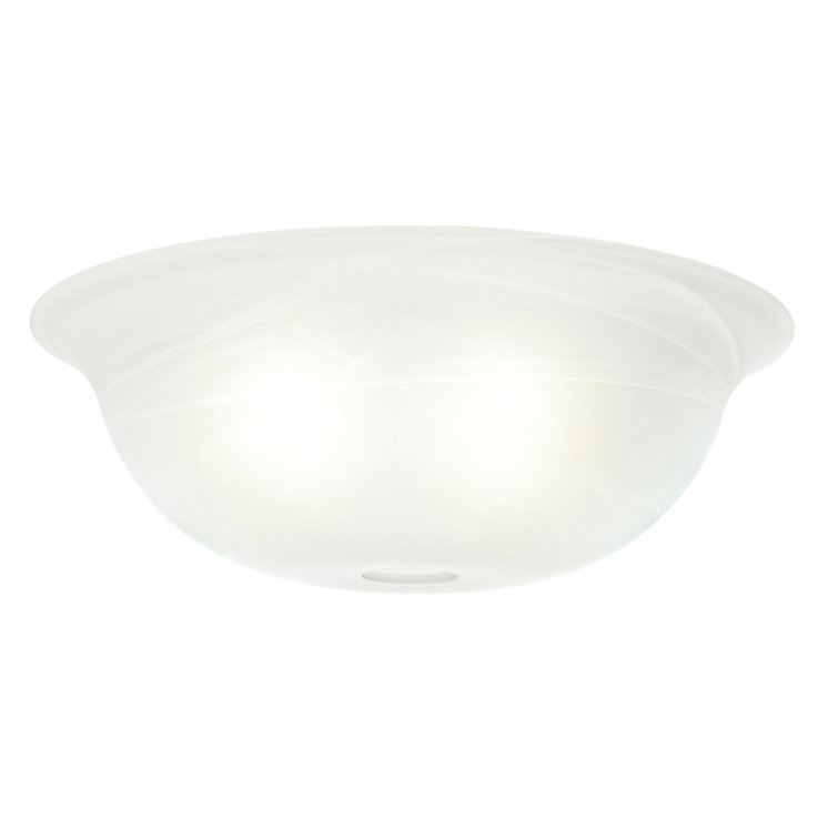 Swirled Marble Glass Bowl Ceiling Fan Light Shade