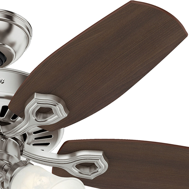 42" Premier Bronze Ceiling Fan with Walnut Blades and Lights