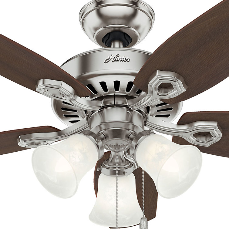 42" Premier Bronze Ceiling Fan with Walnut Blades and Lights