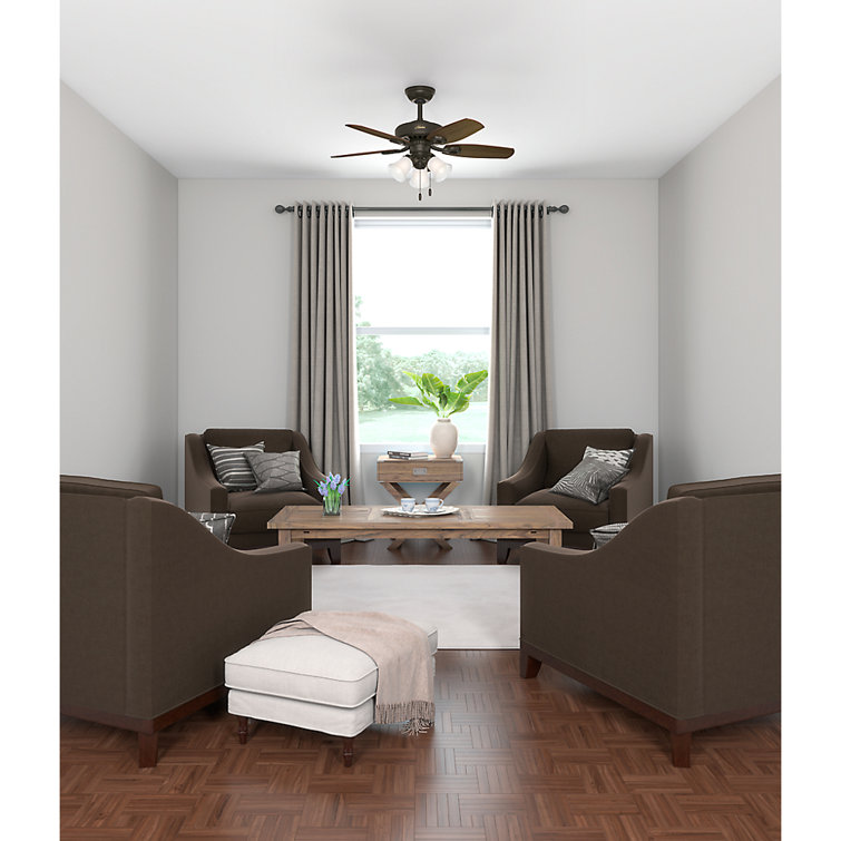 Elegant 42" New Bronze Ceiling Fan with Cherry & Mahogany Blades