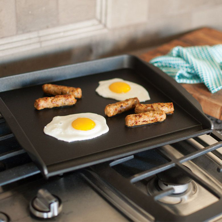 Nordic Ware Black Nonstick Aluminum Stovetop Backsplash Griddle